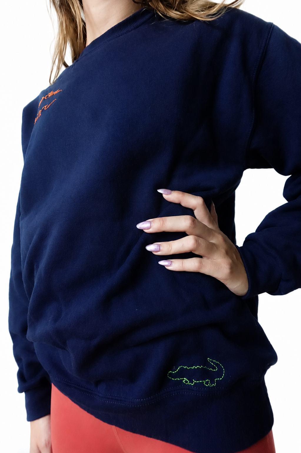 Later Gator Embroidered Crewneck