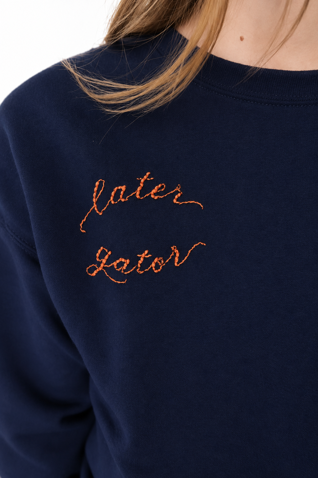 Later Gator Embroidered Crewneck