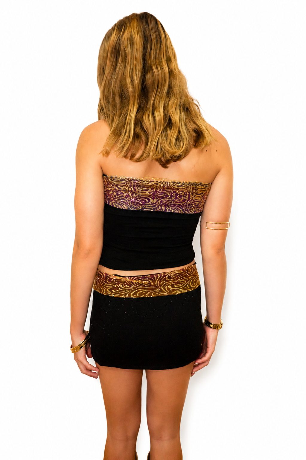Midnight Glitter Foldover Top